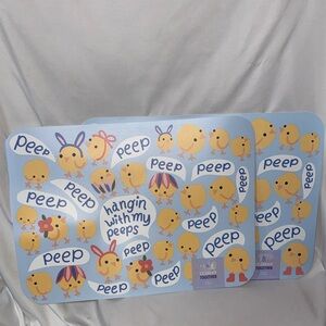 NWT Set of 2 Celebrate Together Easter Peeps Placemats Washable 13 X 18